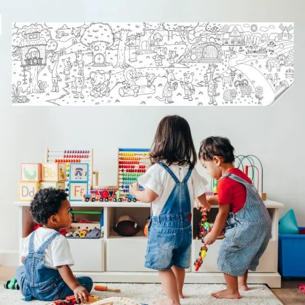 Dry Erase Animal Painting Activity Decal