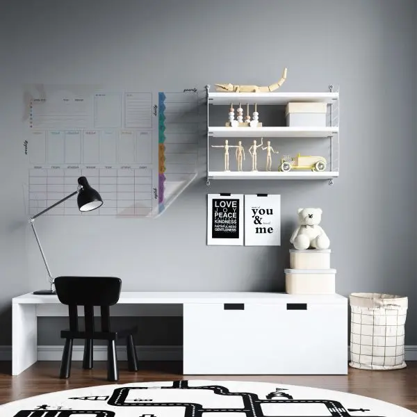 Dry Erase Annual and Monthly and Weekly and Daily Planner Organizer Model-1
