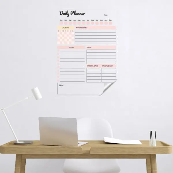 Dry Erase Daily Planner Model-1