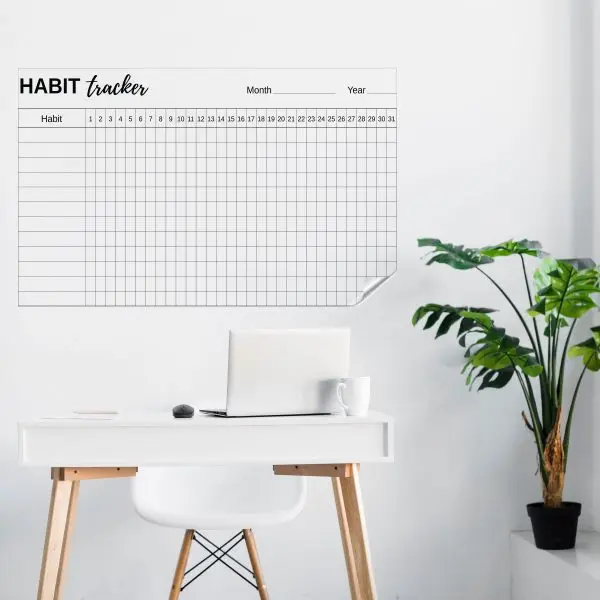  Dry Erase Habit Tracker Planner Model-1