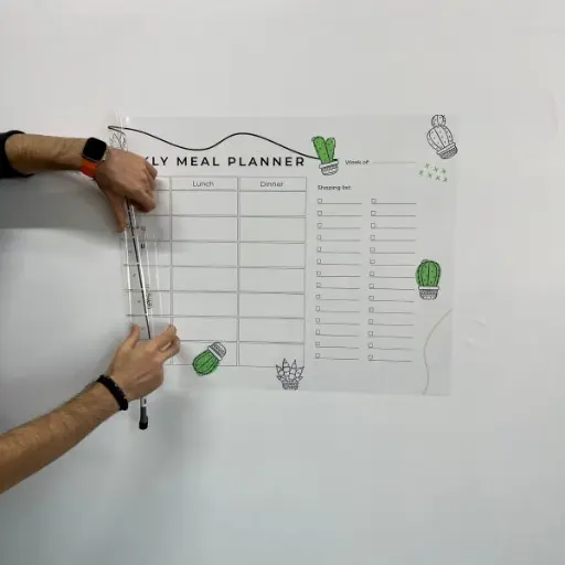 Dry Erase Weekly Meal Menu Planner