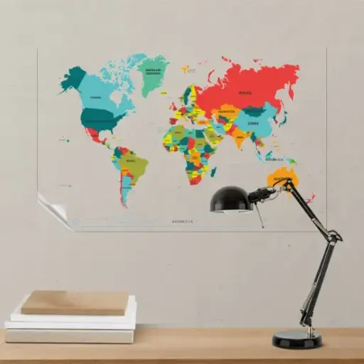 Colored World Map